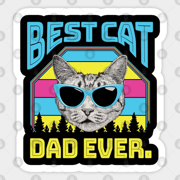 Best Cat Dad Ever Cat Daddy Gift Sticker by aneisha